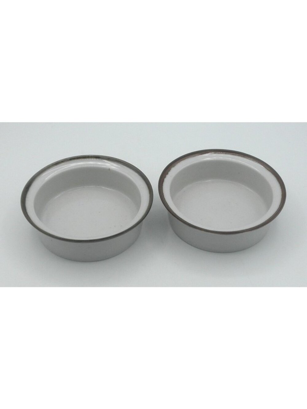 DANSK Brown Mist 5 78 Inch Rimmed Soup Cereal Bowls Set of 2 Likely 2nds!